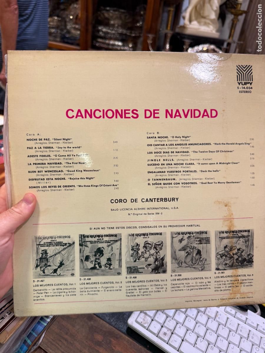 Discos de vinilo: LP CANCIONES DE NAVIDAD - CORO DE CANTERBURY - Foto 2