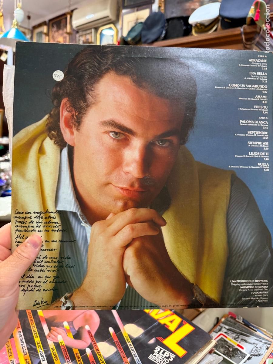 Discos de vinilo: LP BERTIN OSBORNE - COMO UN VAGABUNDO - Foto 2
