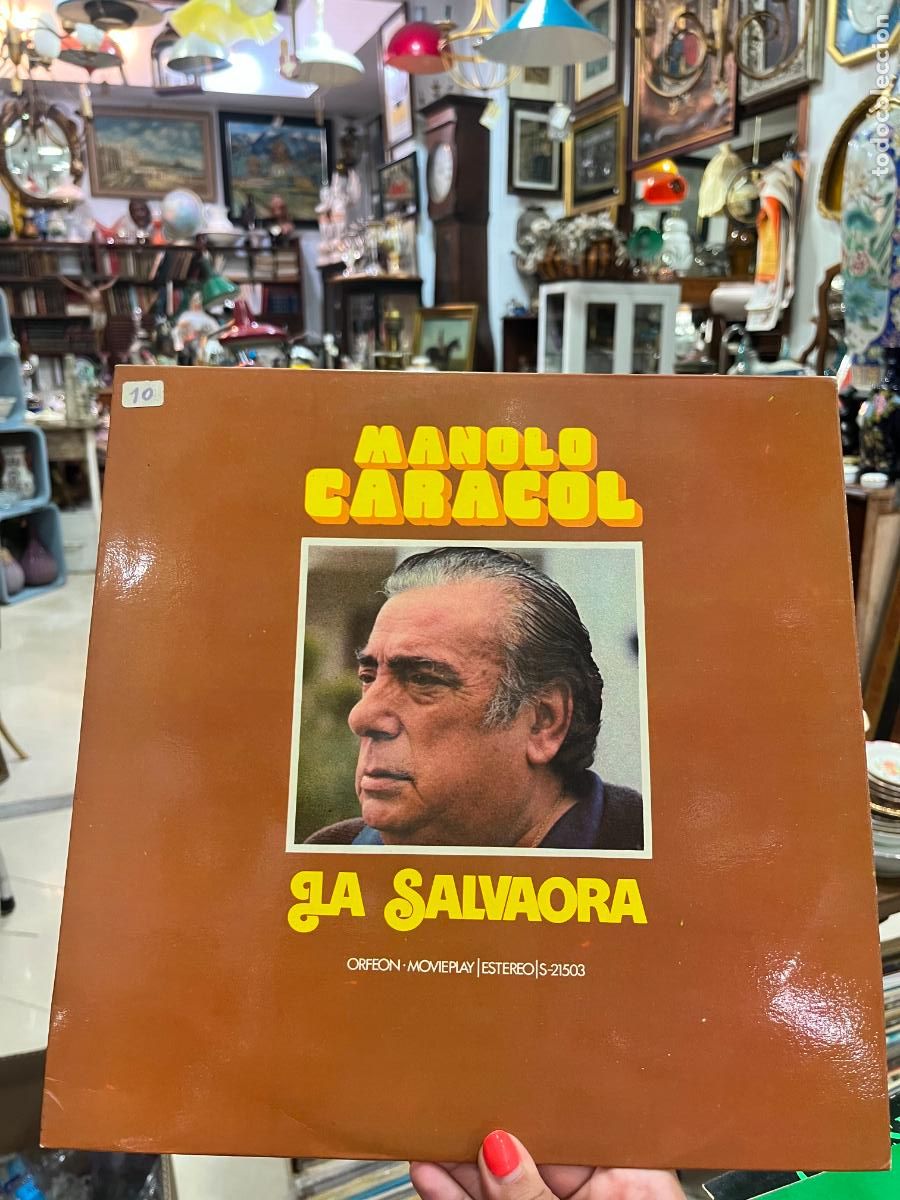 Discos de vinilo: LP MANOLO CARACOL - LA SALVAORA - Foto 1