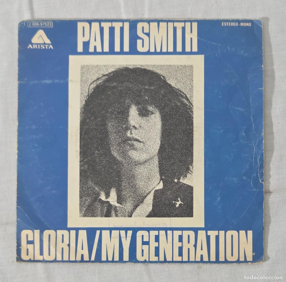 Discos de vinilo: Single Vinilo Patti Smith, Gloria / My Generation - Foto 1