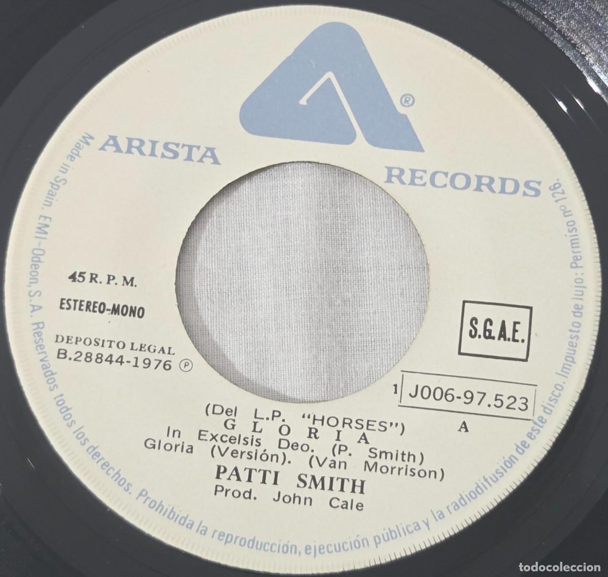 Discos de vinilo: Single Vinilo Patti Smith, Gloria / My Generation - Foto 5