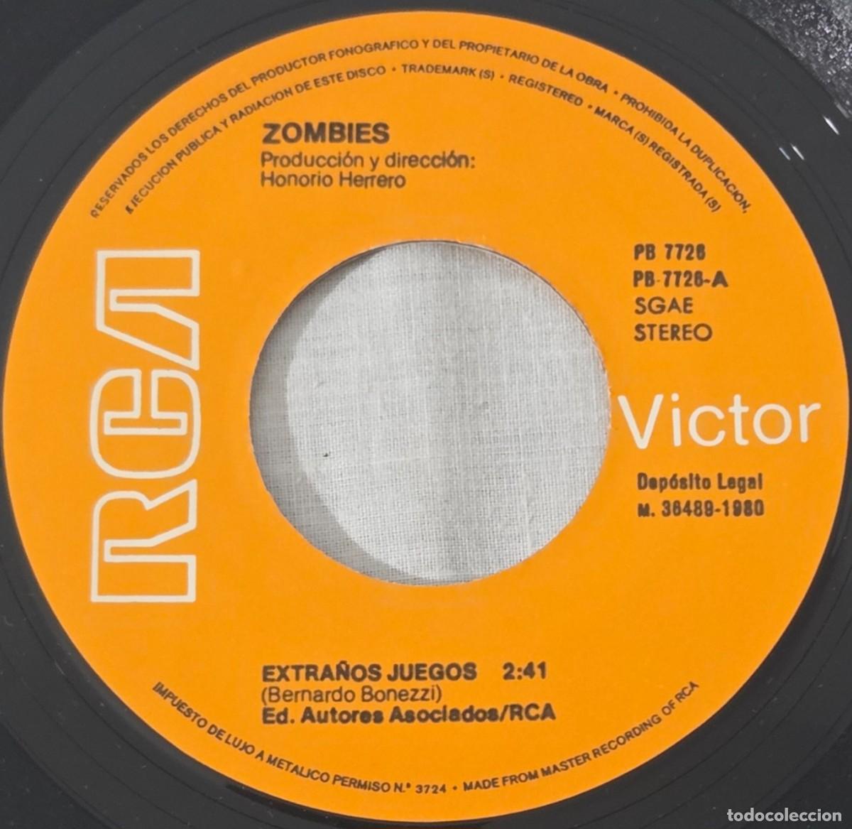 Discos de vinilo: Single Vinilo Zombies, Extra&ntilde;os Juegos - Foto 5