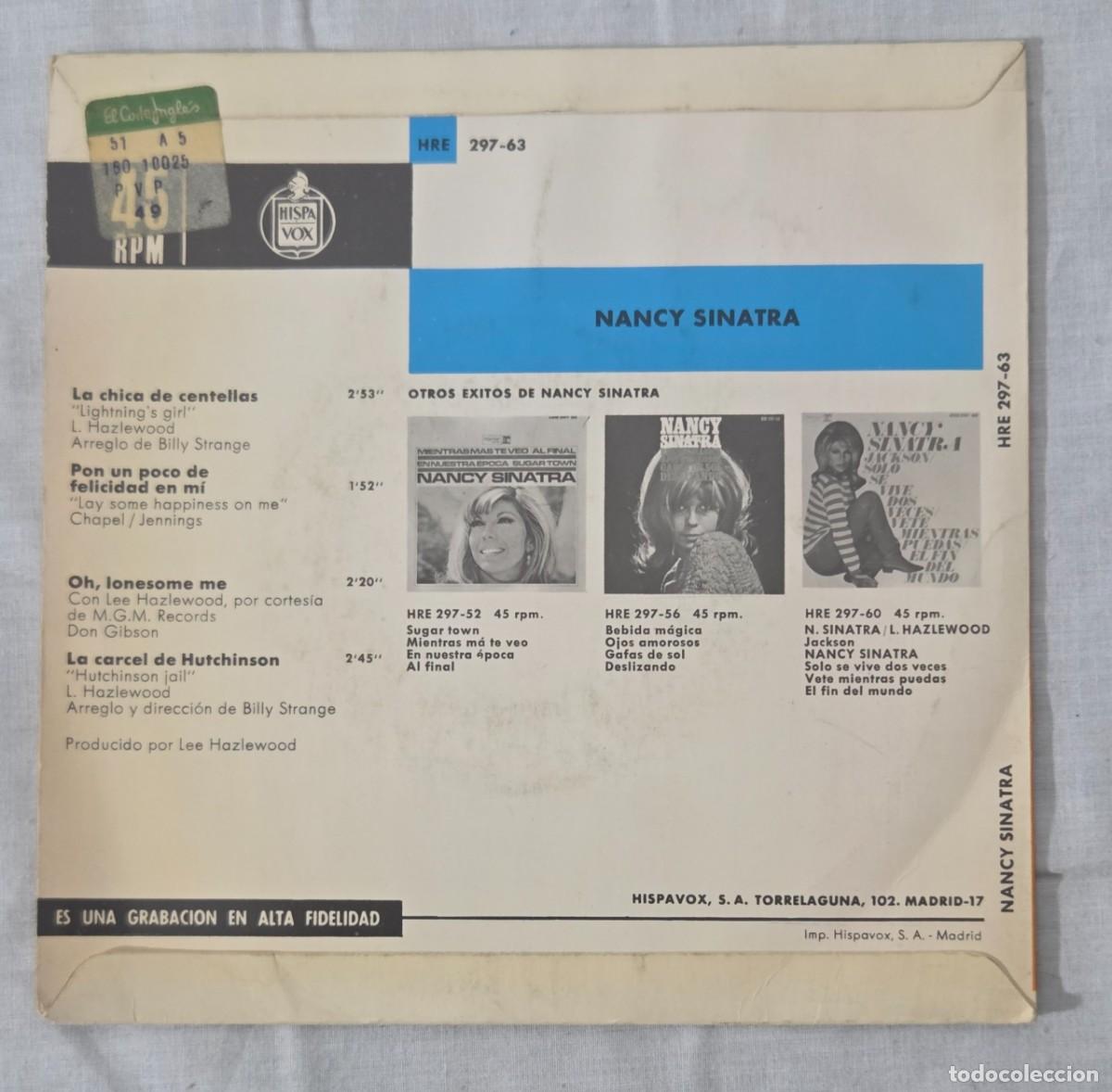 Discos de vinilo: EP Vinilo Nancy Sinatra, La chica de centellas - Foto 2
