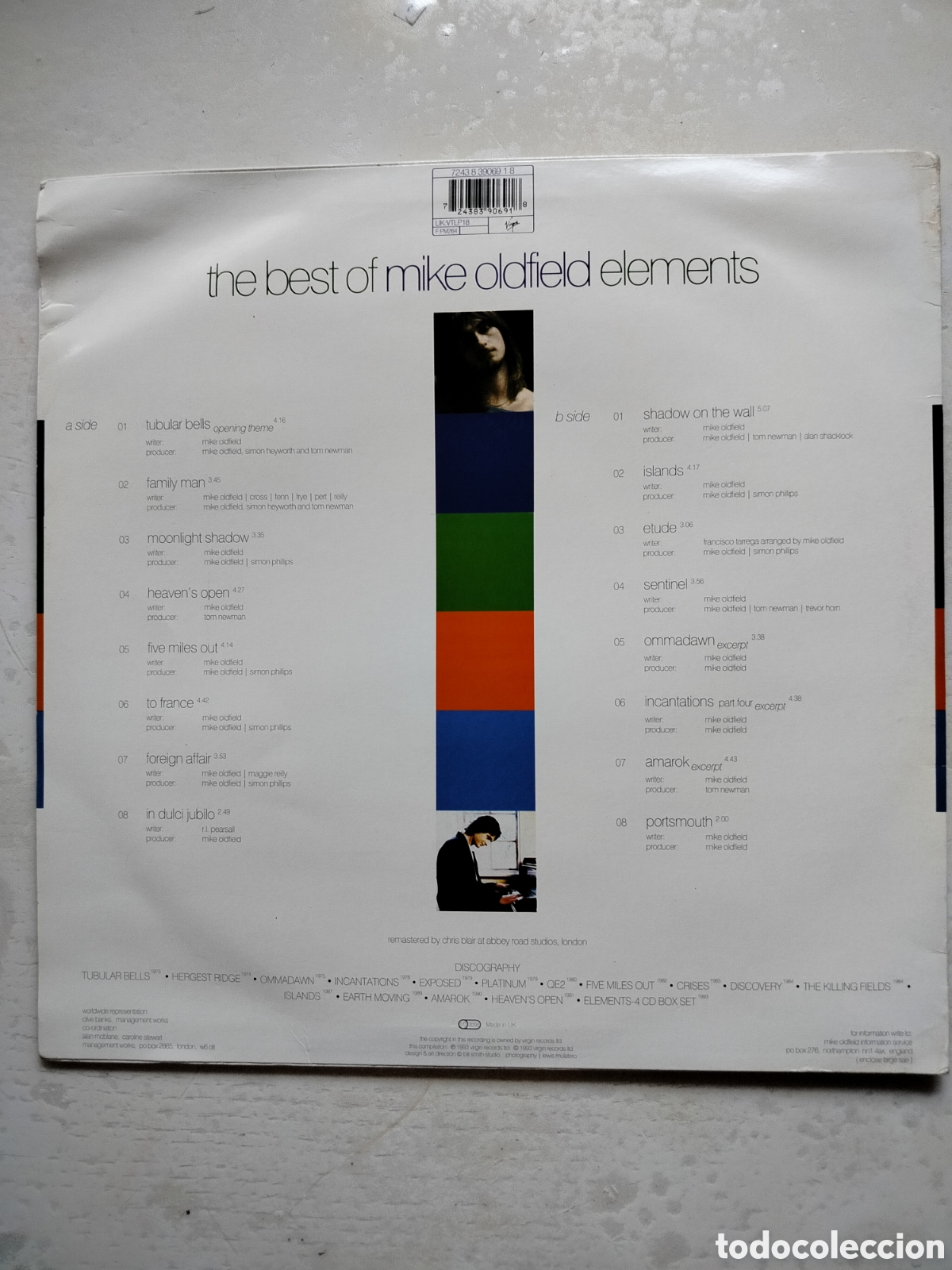 Discos de vinilo: Mike Oldfield LP Elements. - Foto 2