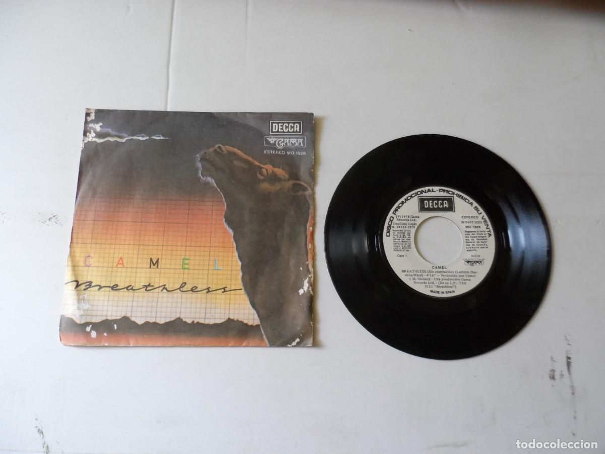 Discos de vinilo: DISCO SINGLE VINILO 45 RP CAMEL BREATHLESS-RAINBOWS END - Foto 2