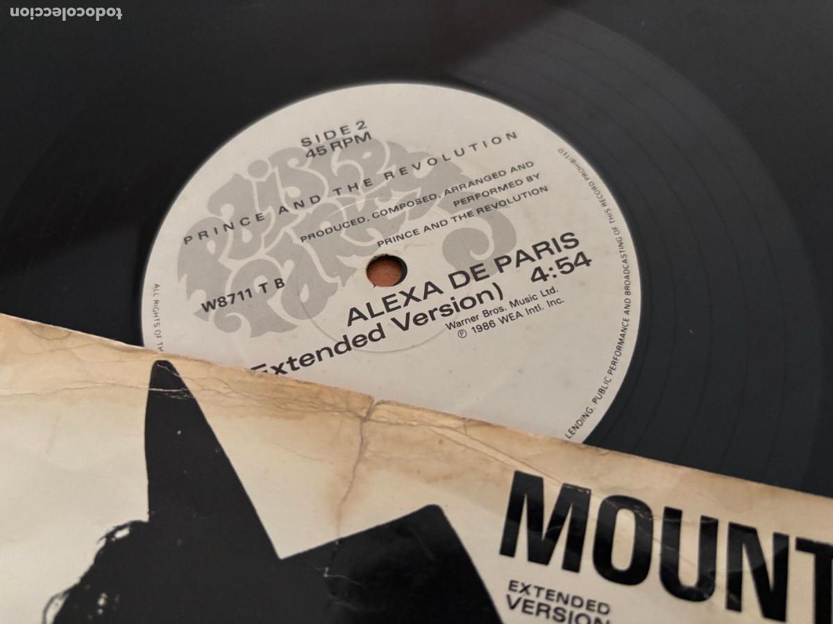 Discos de vinilo: PRINCE (MOUNTAINS) MAXI (B-53) - Foto 2