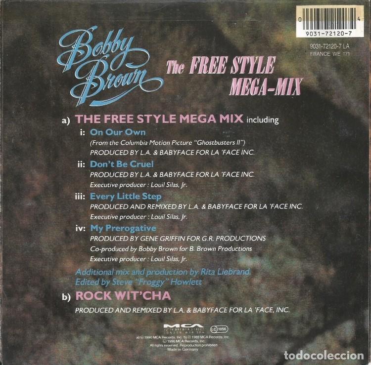 Discos de vinilo: BOBBY BROWN &middot;&middot;&middot; The Freestyle Megamix / Rock Witcha - (Single) - Foto 2