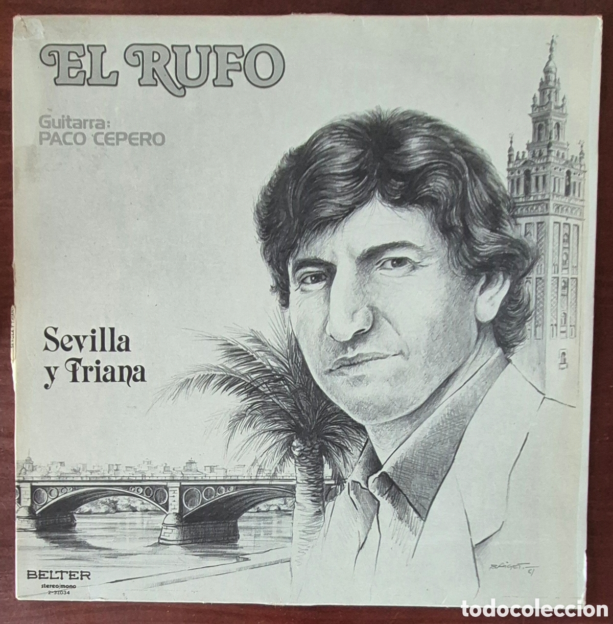 Discos de vinilo: LP - EL RUFO - SEVILLA Y TRIANA - Foto 1