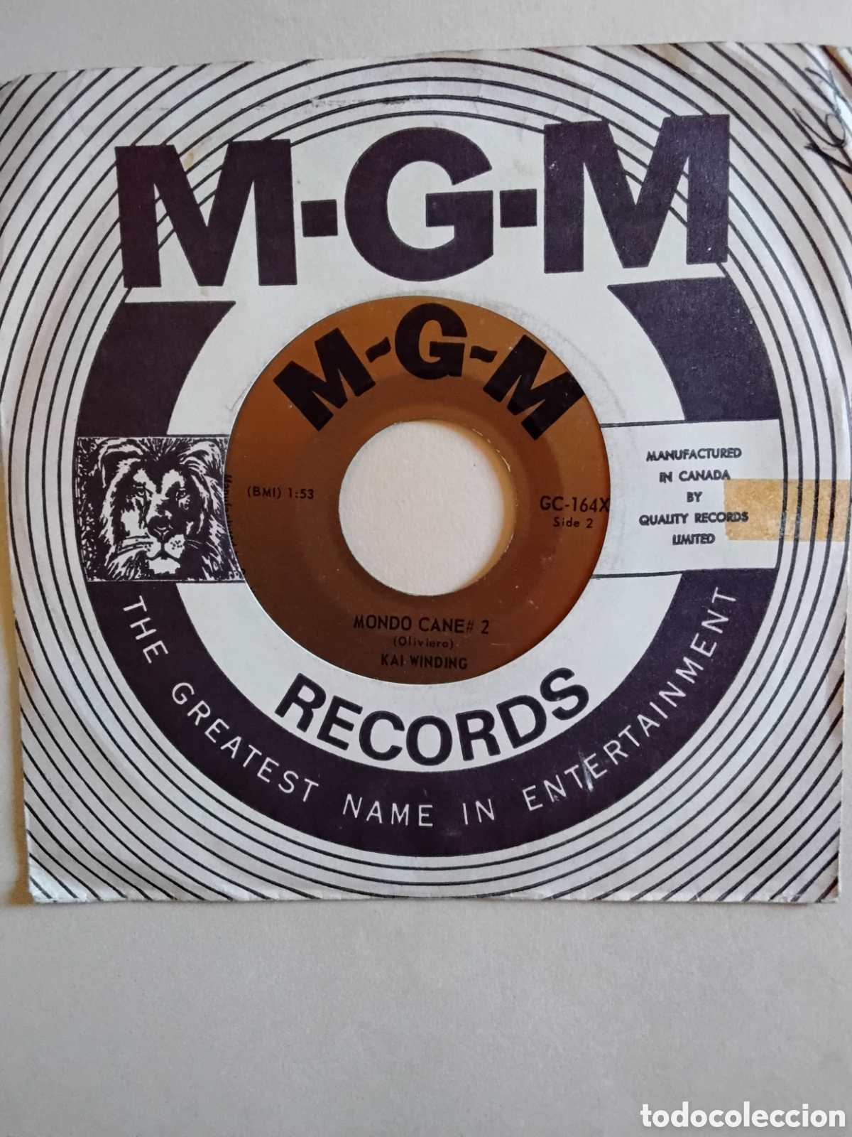 Discos de vinilo: KAI WINDING. MORE Y MONDO CANE 2. M-G-M. SINGLE - Foto 1