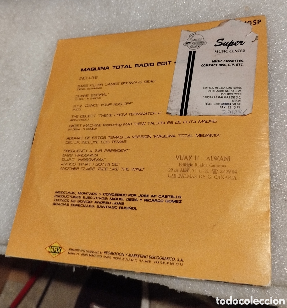 Discos de vinilo: Maquina Total 3. Single - Foto 2