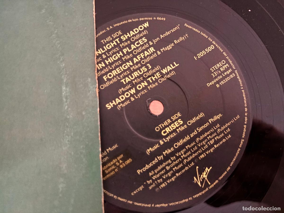 Discos de vinilo: MIKE OLDFIELD (CRISES) LP ESPA&Ntilde;A 1983 (B-53) - Foto 3