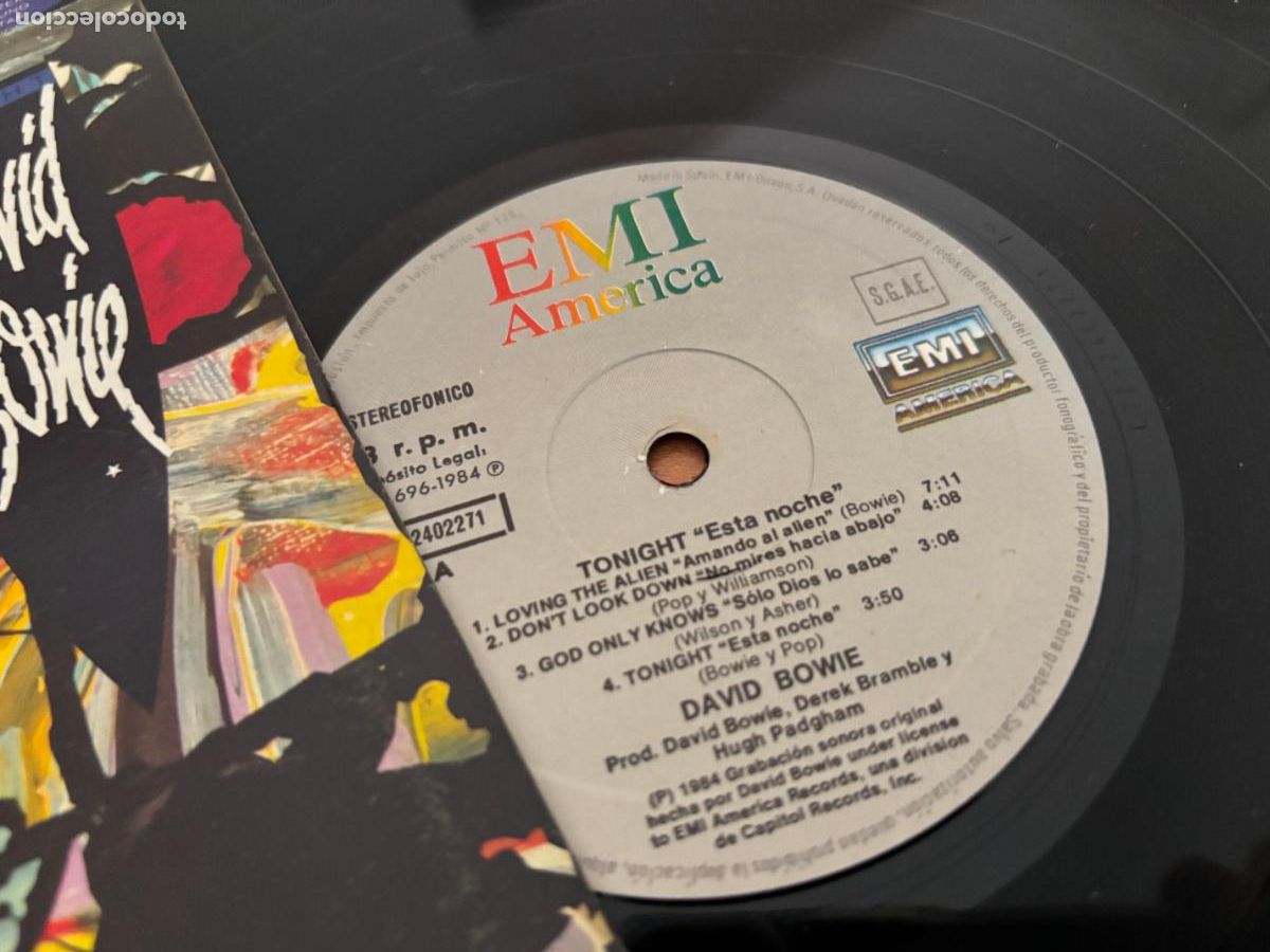 Discos de vinilo: DAVID BOWIE (TONIGHT) LP ESPA&Ntilde;A 1984 (B-53) - Foto 3
