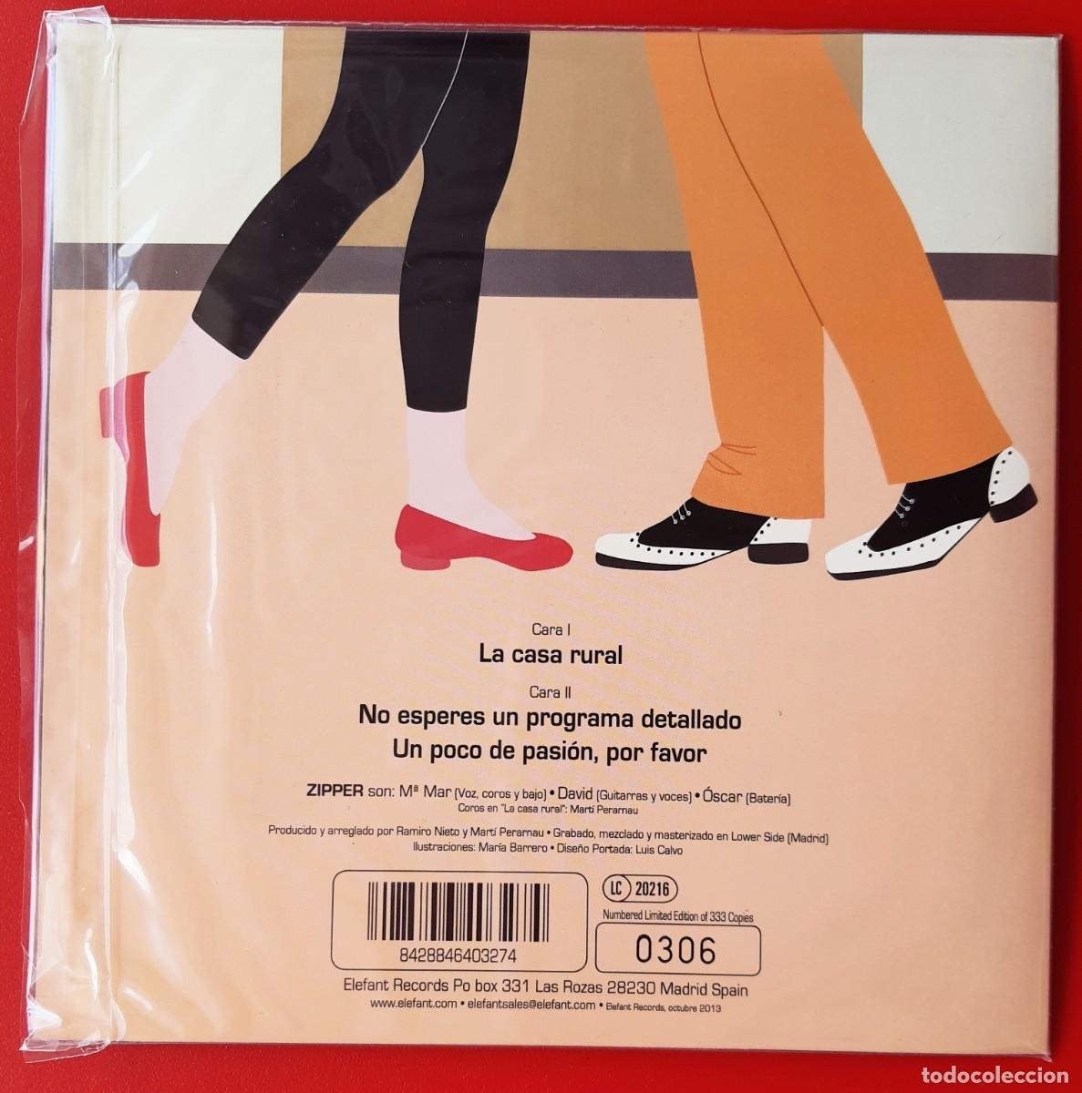 Discos de vinilo: ZIPPER - LA CASA RURAL 7&rdquo; - Foto 2