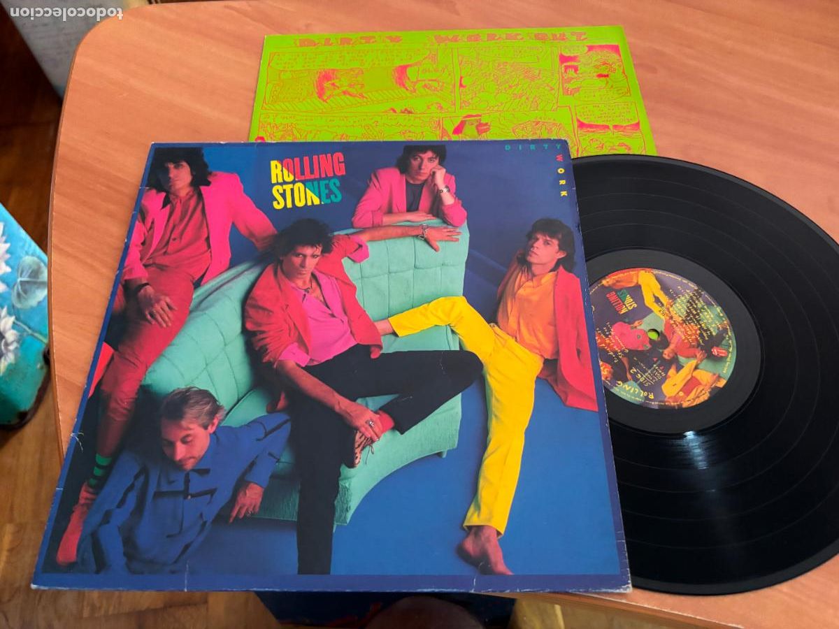 Discos de vinilo: THE ROLLING STONES (DIRTY WORK) LP ESPA&Ntilde;A (B-53) - Foto 1