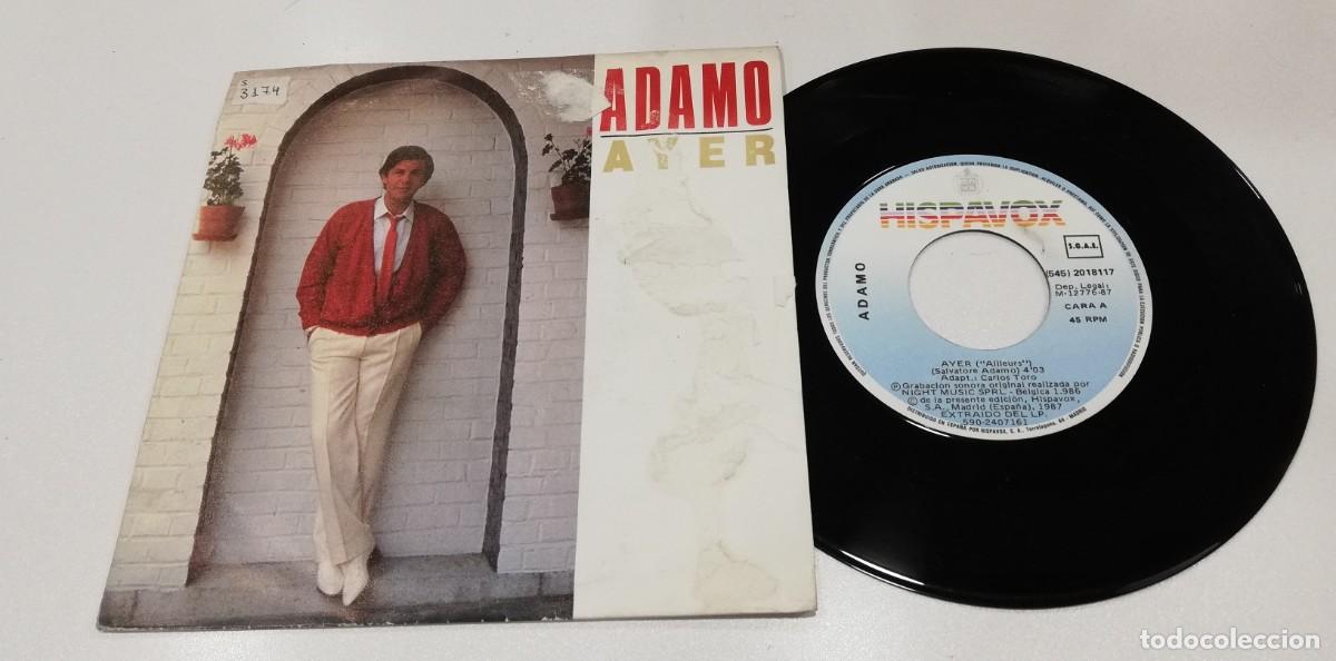 Discos de vinilo: SCO92-Adamo - Ayer (7&rdquo;, Single) - Foto 1
