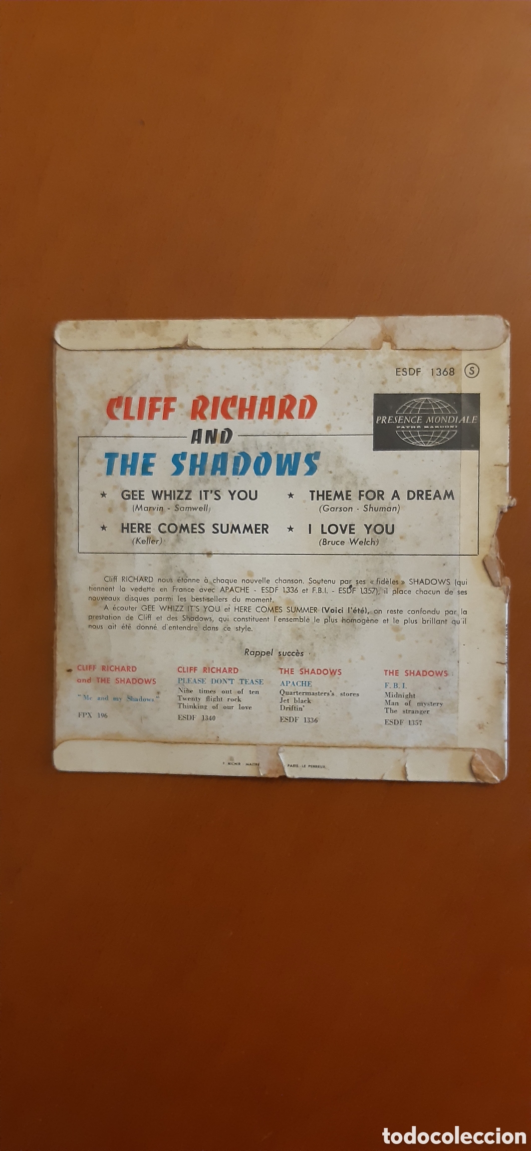 Discos de vinilo: Cliff Richard and the Shadows - Foto 2