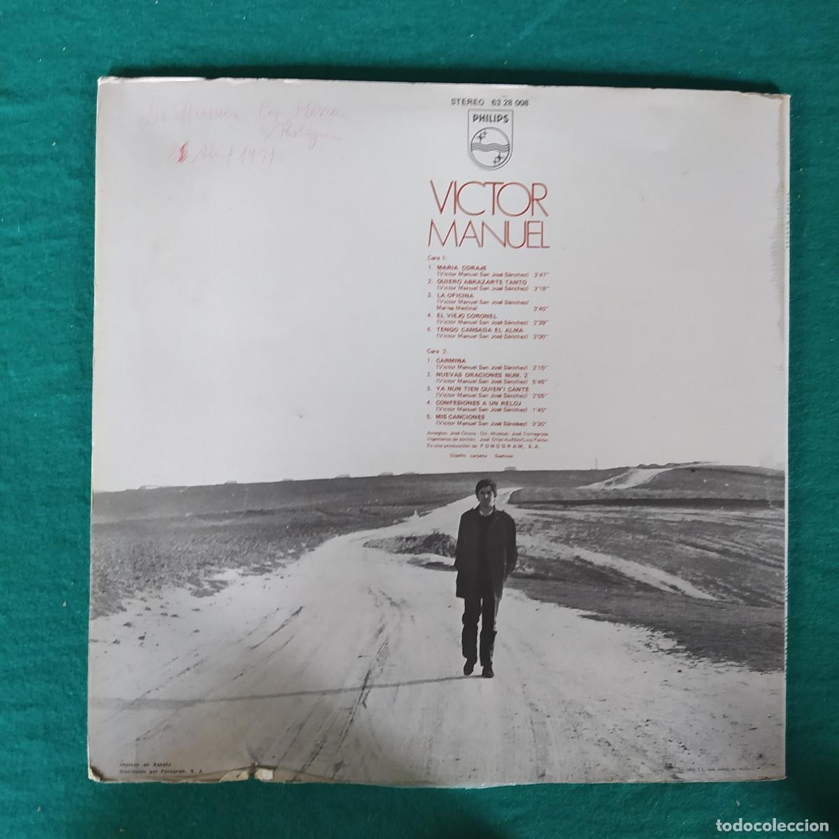 Discos de vinilo: V&iacute;ctor Manuel &ndash; V&iacute;ctor Manuel - Foto 2