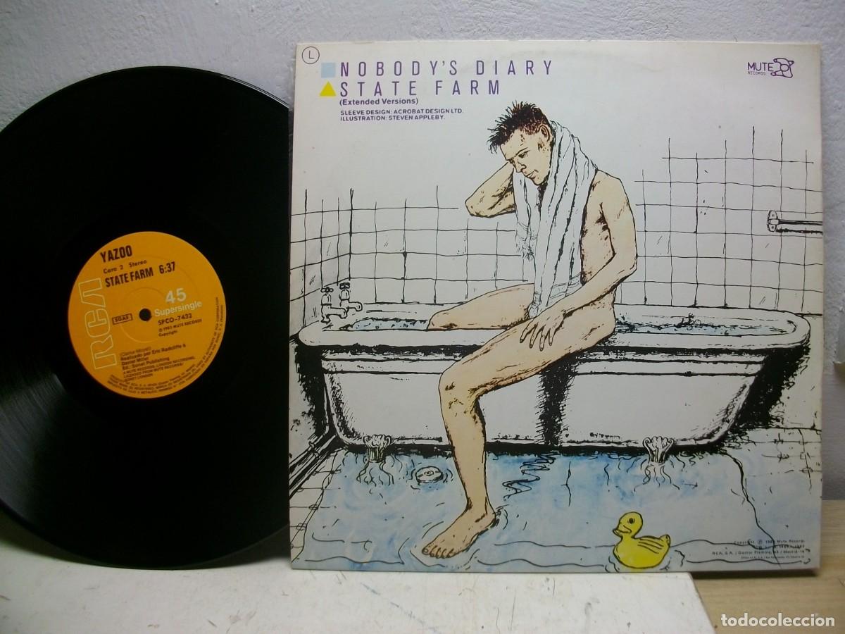 Discos de vinilo: Yazoo -Nobodys diary/State farm (1983) Maxi Single 12&rdquo; - Foto 2
