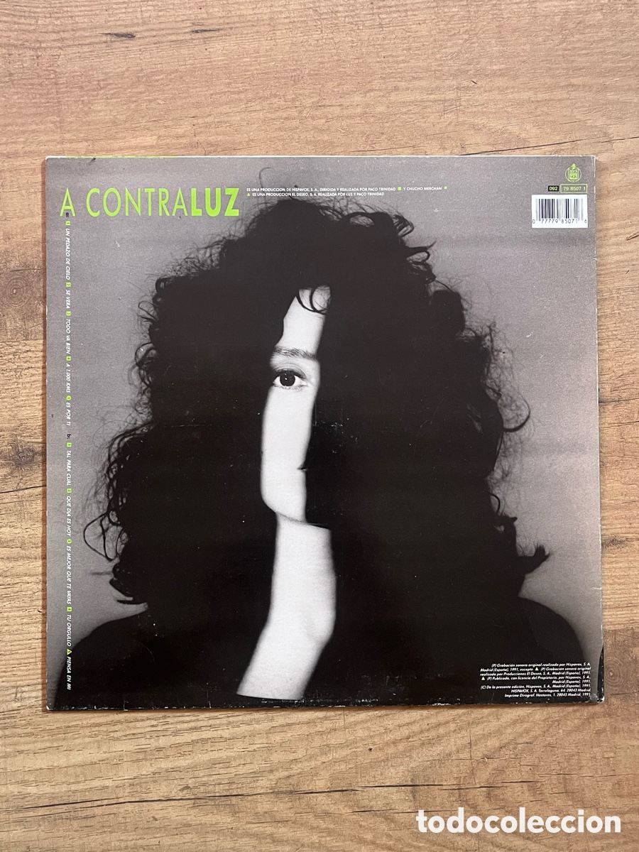 Discos de vinilo: LUZ CASAL, A CONTRALUZ 1991 - Foto 2