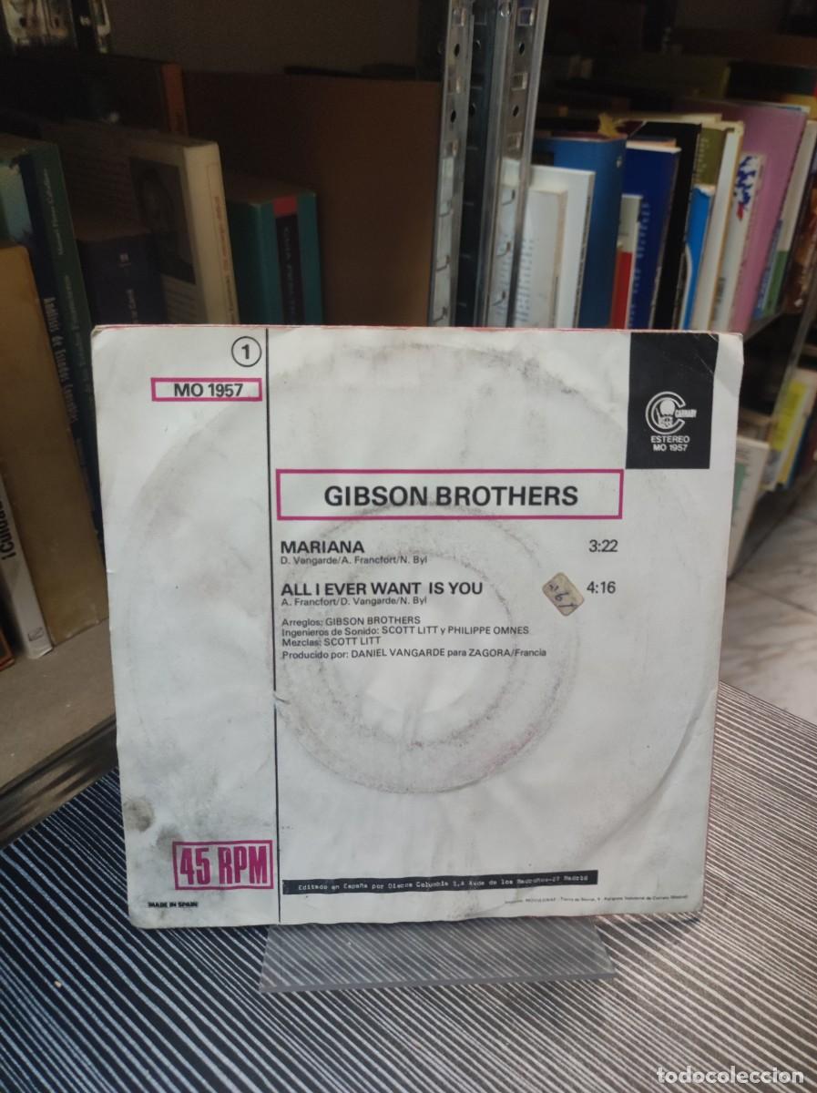 Discos de vinilo: Gibson Brothers &ndash; Mariana - Foto 2