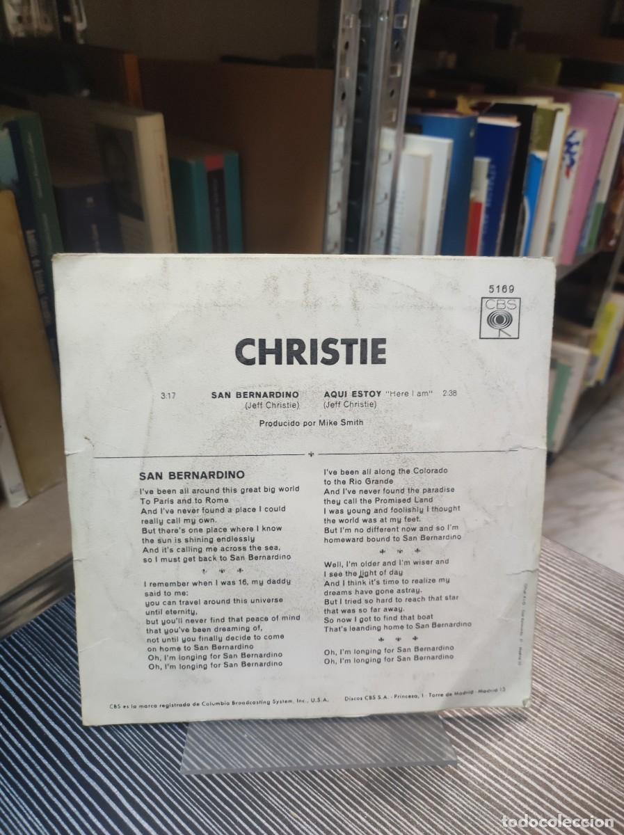 Discos de vinilo: Christie &ndash; San Bernardino - Foto 2