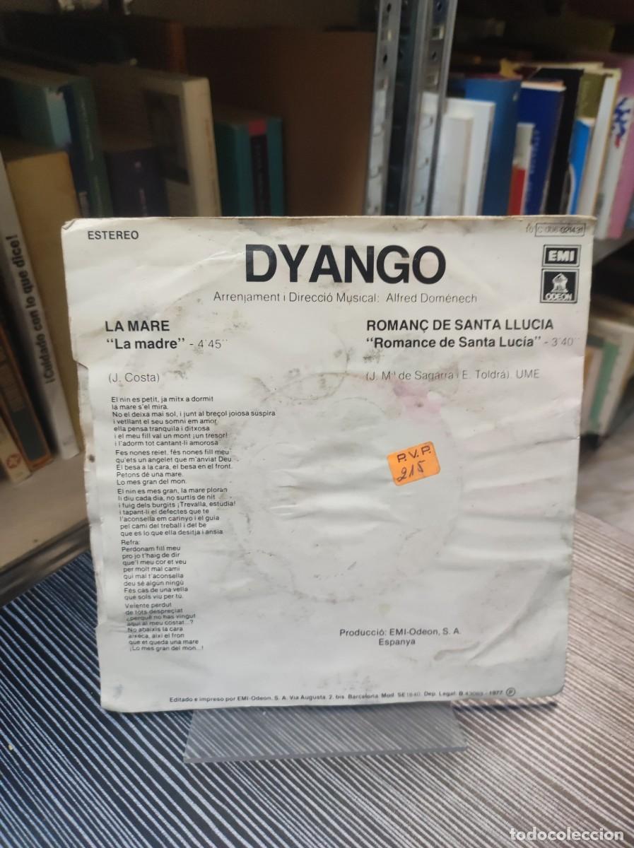 Discos de vinilo: Dyango &ndash; La Mare ROMANC DE SANTA LLUCIA - Foto 2