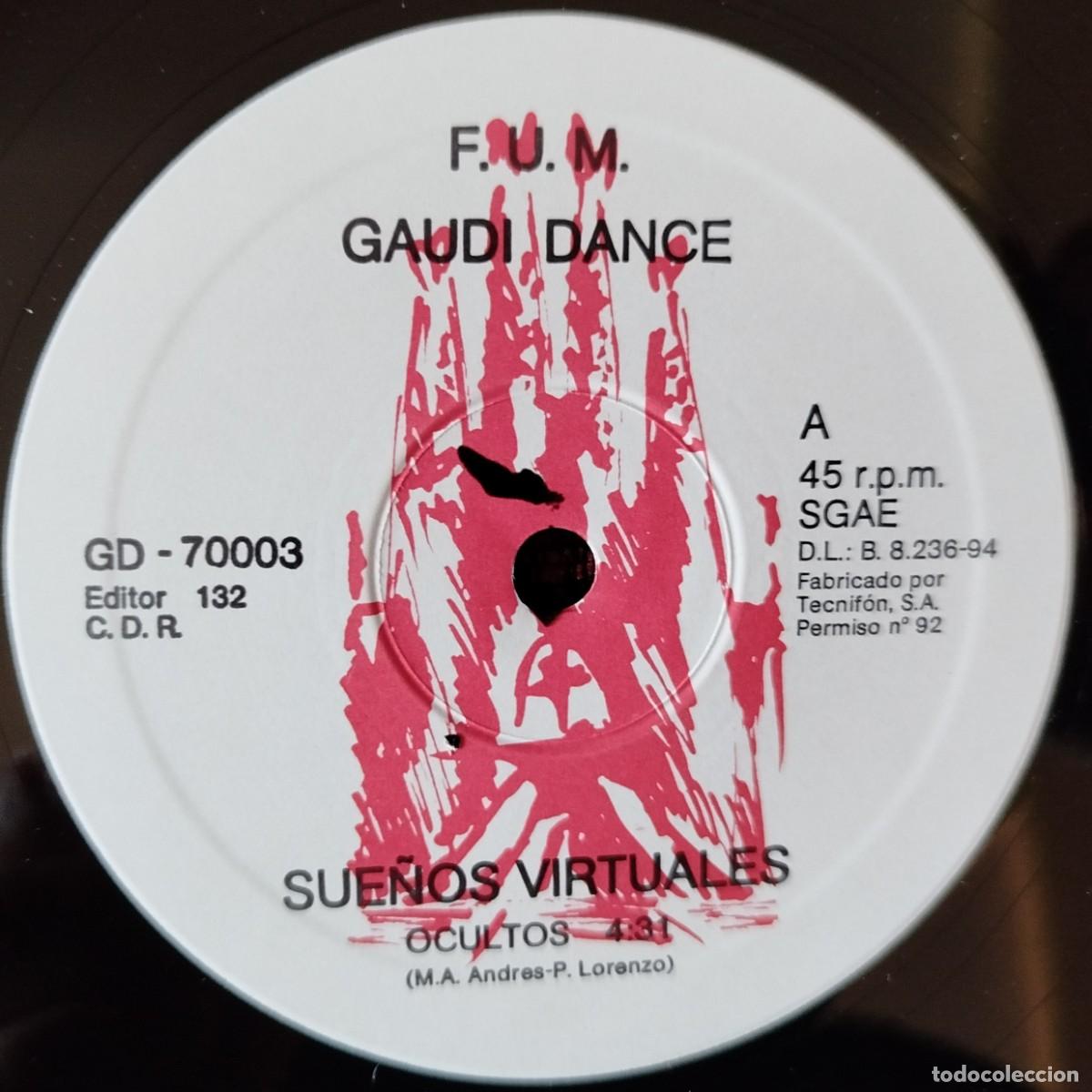 Discos de vinilo: SUE&Ntilde;OS VIRTUALES ** Ocultos ** MAXI SINGLE VINILO 1994 - Foto 3