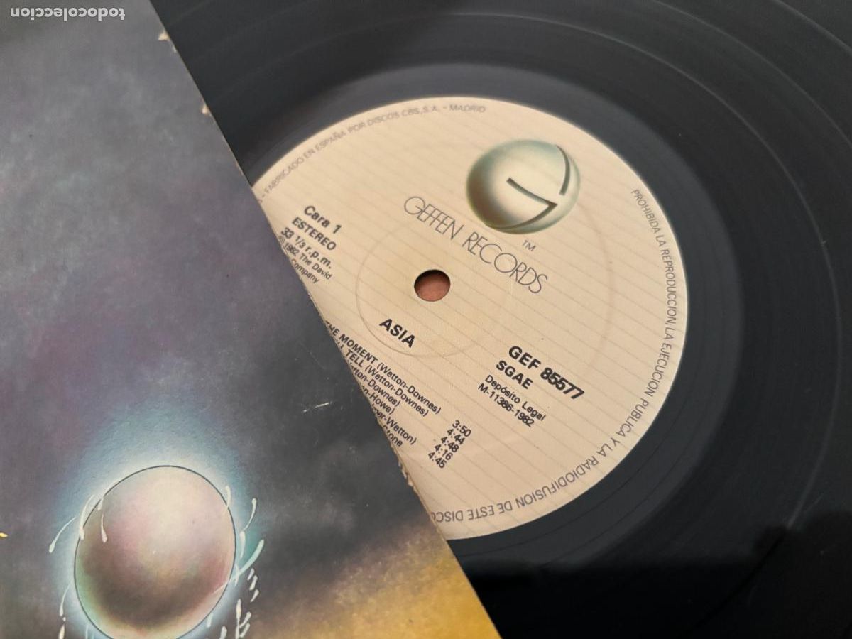 Discos de vinilo: ASIA () LP ESPA&Ntilde;A 1982 (B-53) - Foto 3