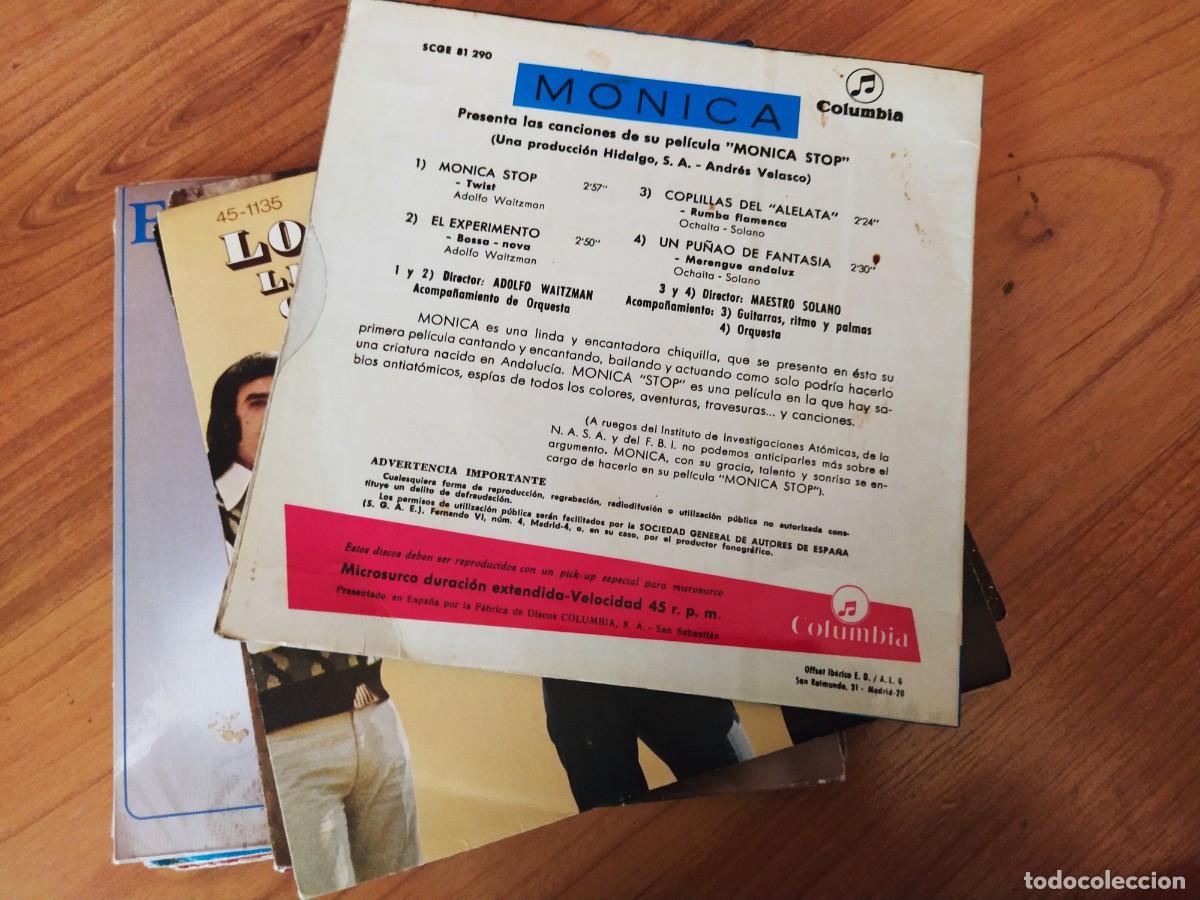 Discos de vinilo: MONICA/EP EL EXPERIMENTO/SINGLE DE LA PELICULA MONICA STOP/ - Foto 2
