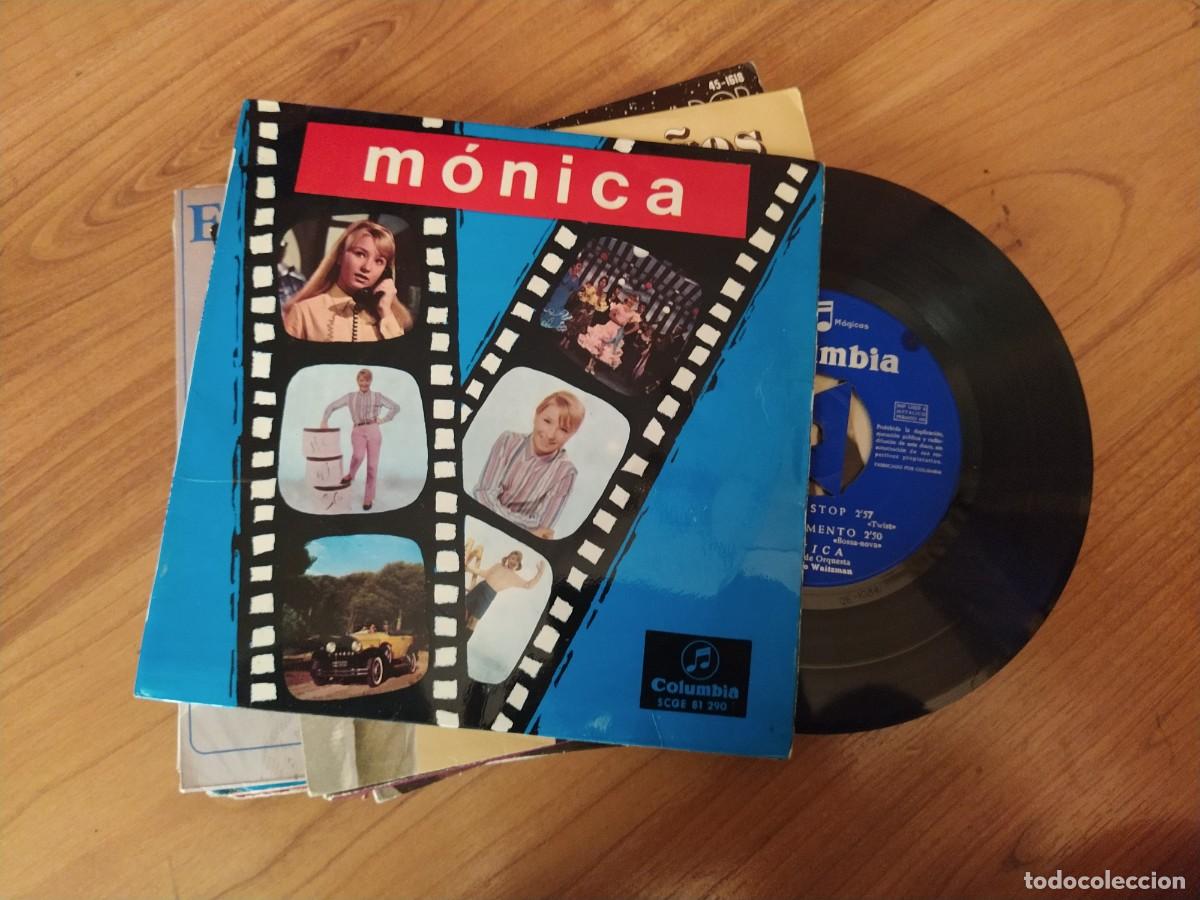 Discos de vinilo: MONICA/EP EL EXPERIMENTO/SINGLE DE LA PELICULA MONICA STOP/ - Foto 1