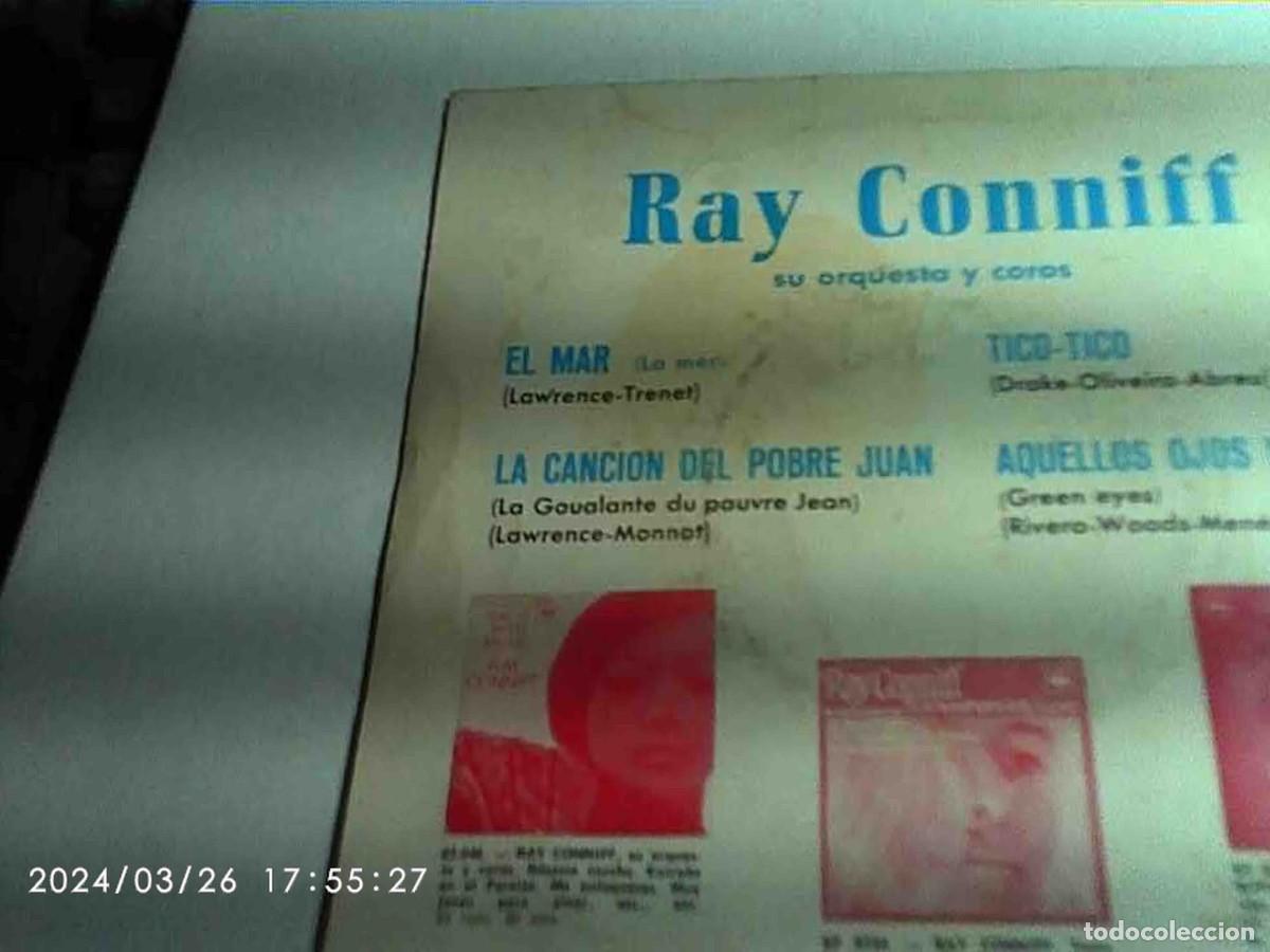 Discos de vinilo: single s continental. ray conniff. cbs 1966 spain (seminuevo) - Foto 2