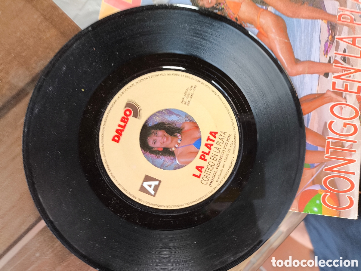 Discos de vinilo: La plata contigo en la playa.K.n.80 - Foto 2