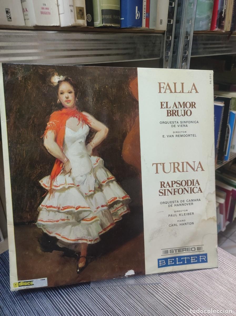 Discos de vinilo: Falla / Turina &ndash; El Amor Brujo / Rapsodia Sinf&oacute;nica - Foto 1
