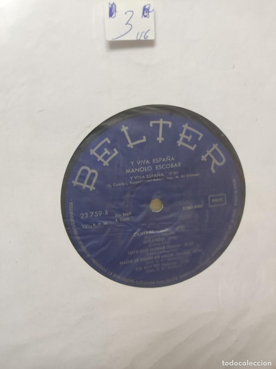 Discos de vinilo: Manolo Escobar &ndash; Y Viva Espa&ntilde;a - Foto 1