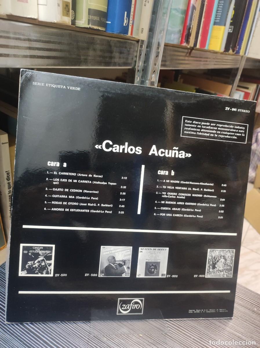 Discos de vinilo: CARLOS ACU&Ntilde;A SERIE ETIQUETA VERDE - Foto 2