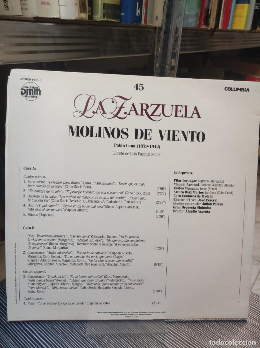 Discos de vinilo: MOLINOS DE VIENTO LA ZARZUELA - Foto 2