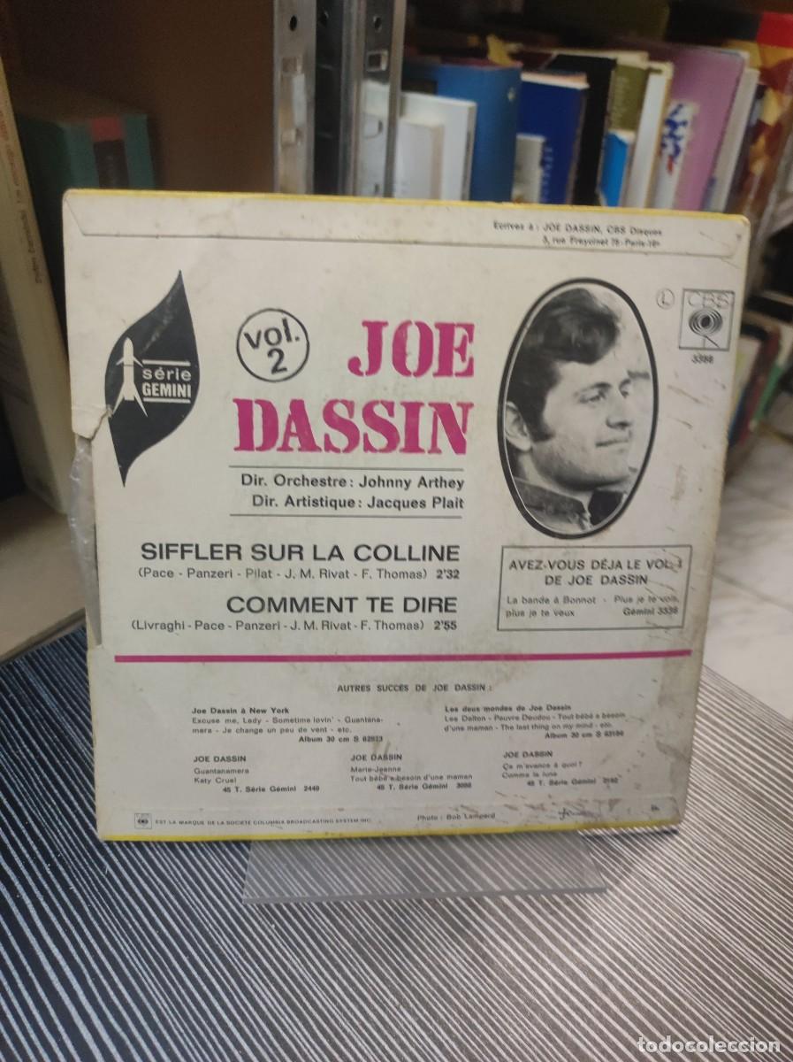 Discos de vinilo: Joe Dassin &ndash; Siffler Sur La Colline / Comment Te Dire - Foto 2
