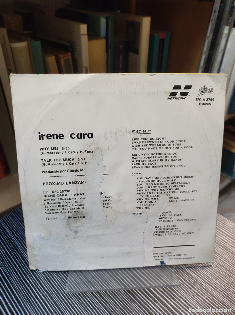 Discos de vinilo: Irene Cara &ndash; Why Me? - Foto 2