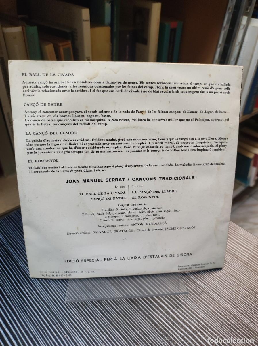 Discos de vinilo: Joan Manuel Serrat &ndash; Can&ccedil;ons Tradicionals - Foto 2