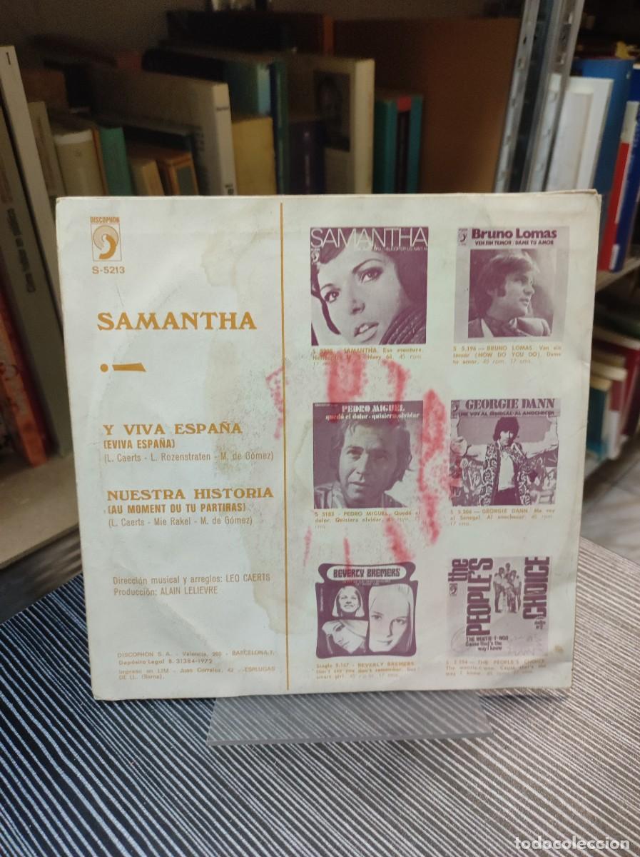 Discos de vinilo: Samantha &ndash; Y Viva Espa&ntilde;a - Foto 2