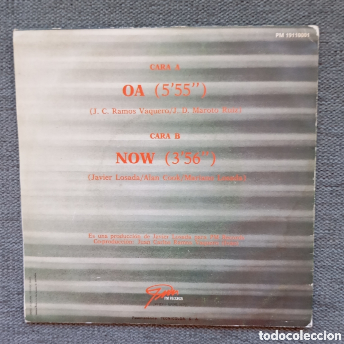 Discos de vinilo: Iv&aacute;n. Oa/ Now. Single 7&rdquo;, a&ntilde;o 1988. - Foto 2