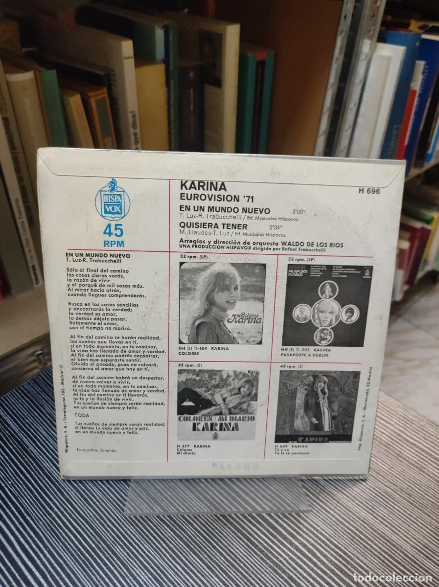 Discos de vinilo: Karina &ndash; En Un Mundo Nuevo - Foto 2