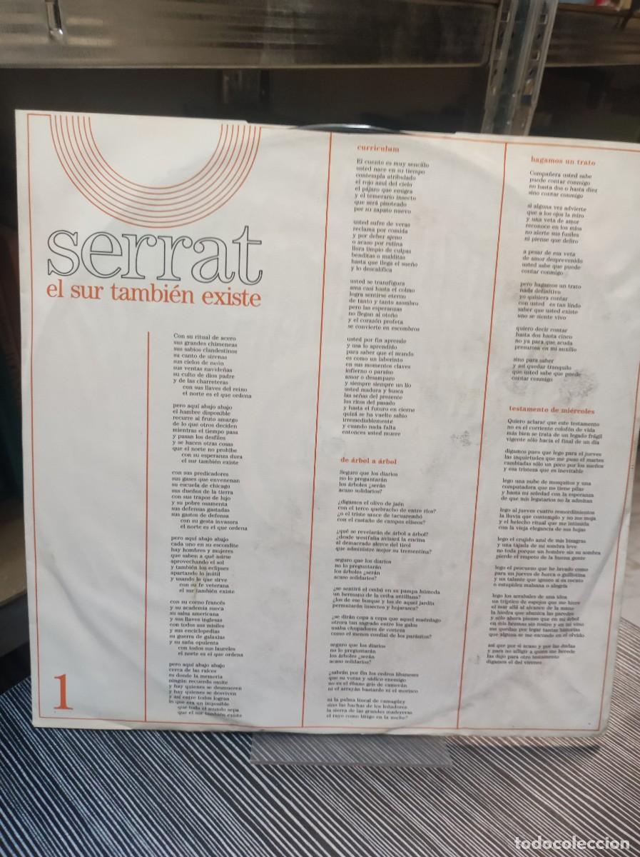 Discos de vinilo: Serrat &ndash; El Sur Tambi&eacute;n Existe - Foto 1
