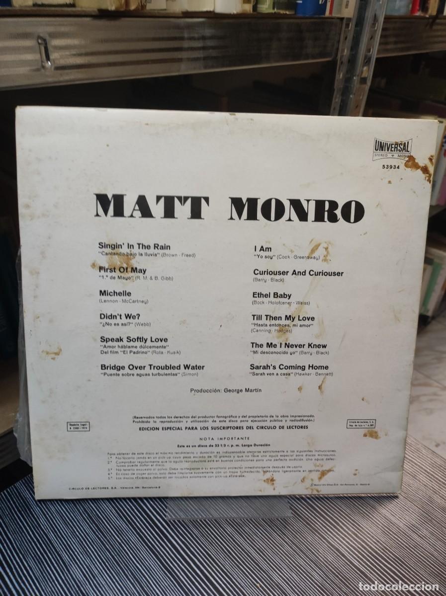 Discos de vinilo: MATT MONRO ORLANDOR,. - Foto 2