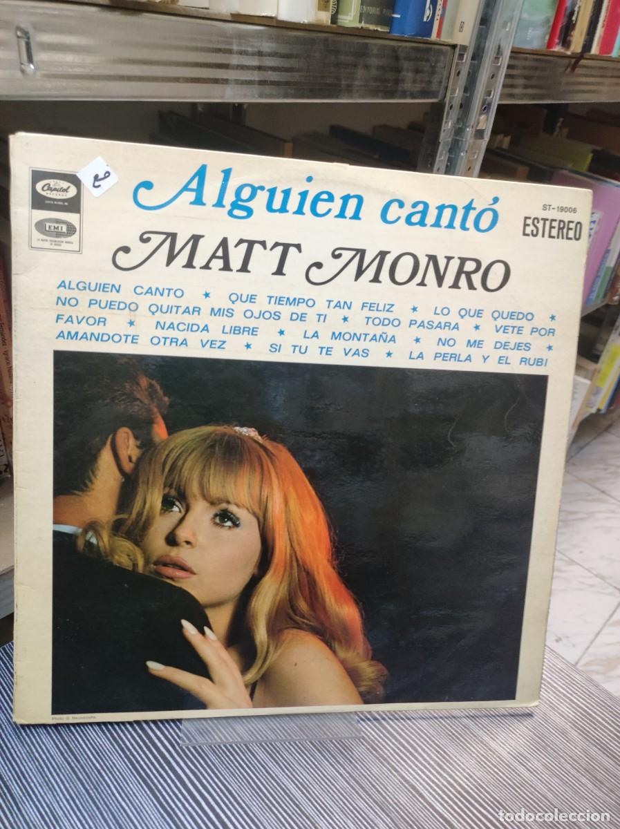 Discos de vinilo: Matt Monro &ndash; Alguien Cant&oacute; - Foto 1