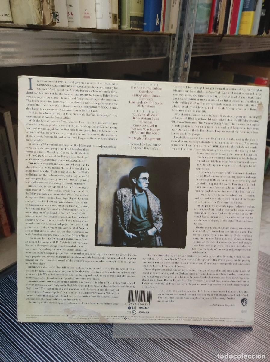 Discos de vinilo: Paul Simon &ndash; Graceland - Foto 2