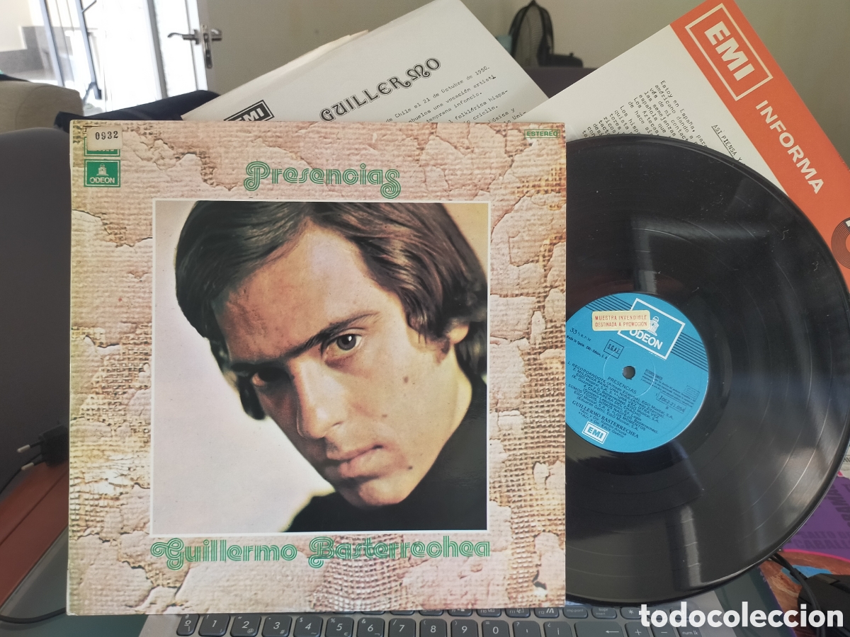 Disques de vinyle: Guillermo basterrechea LP presencias Espa&ntilde;a 1974 con 2 hojas promos