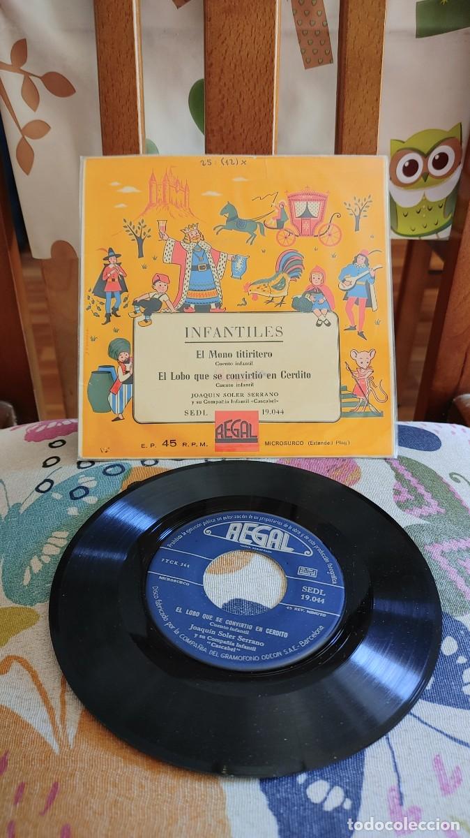 Discos de vinilo: INFANTILES-SINGLE EL MONO TITIRITERO - Foto 1
