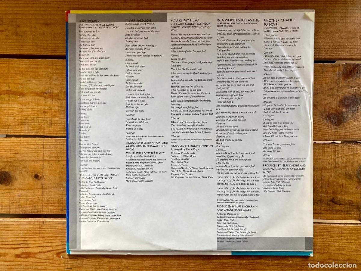 Discos de vinilo: DIONNE WARWICK - DIONNE - RESERVATIONS FOR TWO - Foto 2