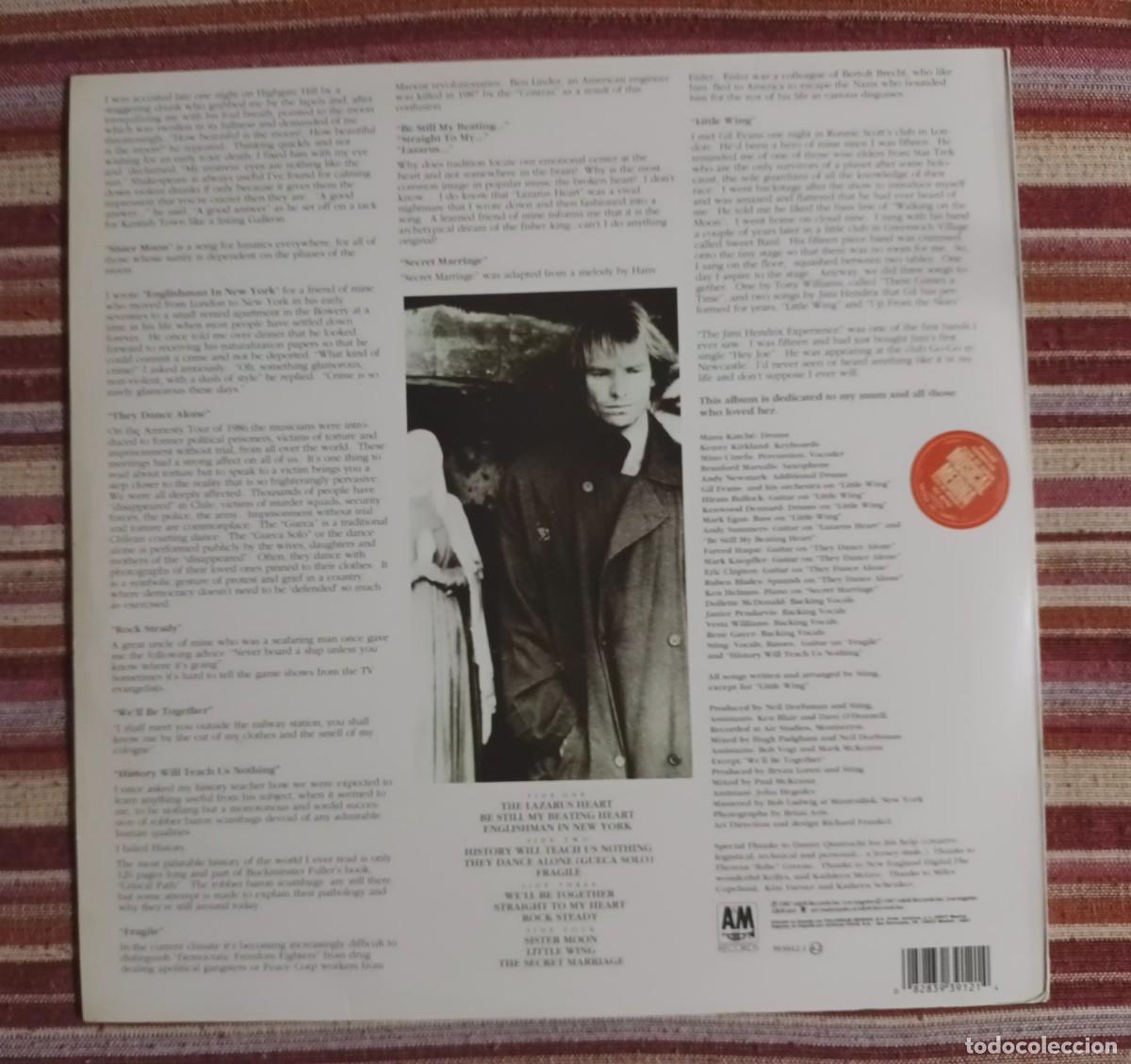 Discos de vinilo: STING - NOTHING LIKE THE SUN - 2 LPS - Foto 2